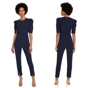 Black Halo Russo Jumpsuit in Pacific Blue NWT